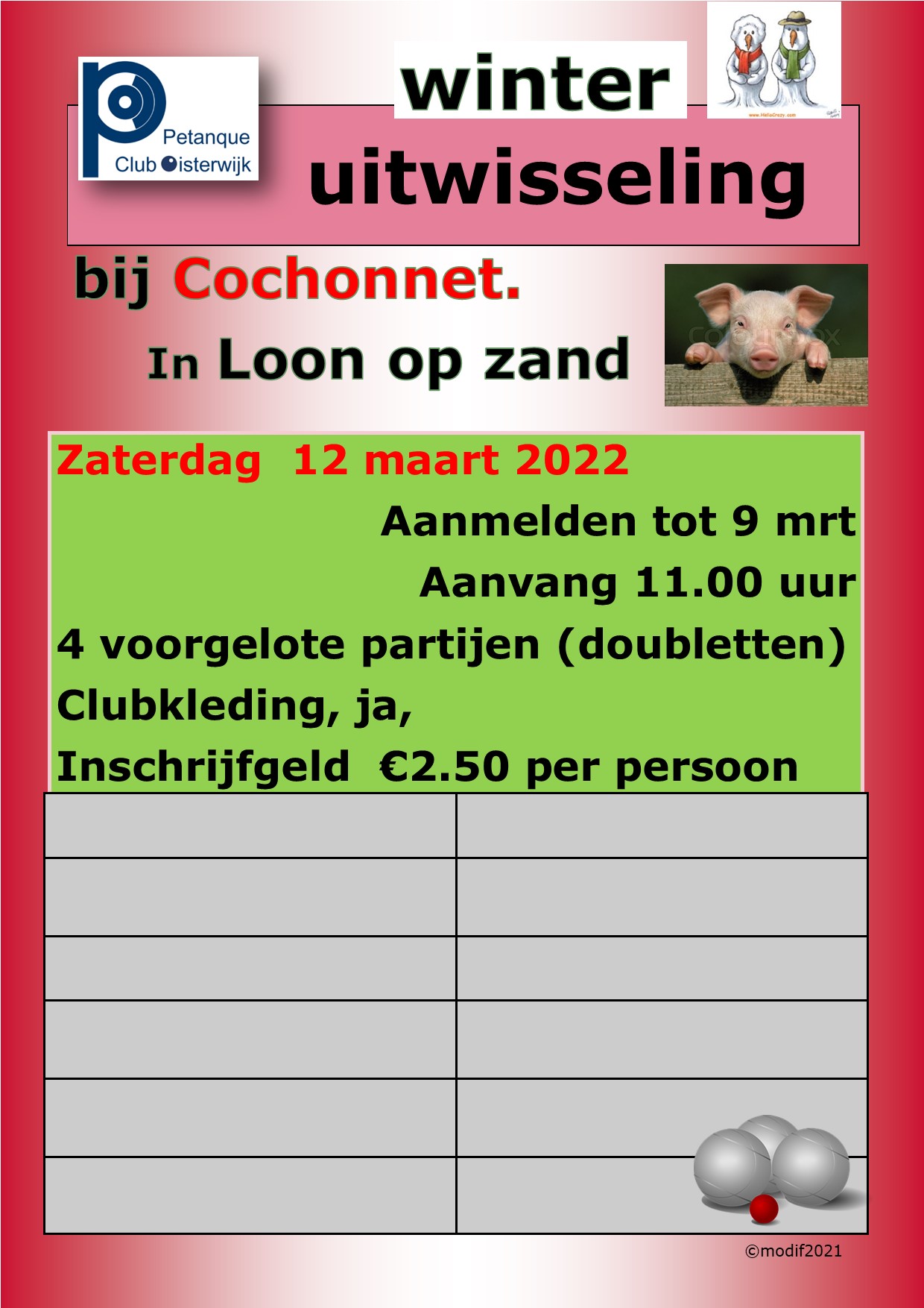 22 winter uitwisseling