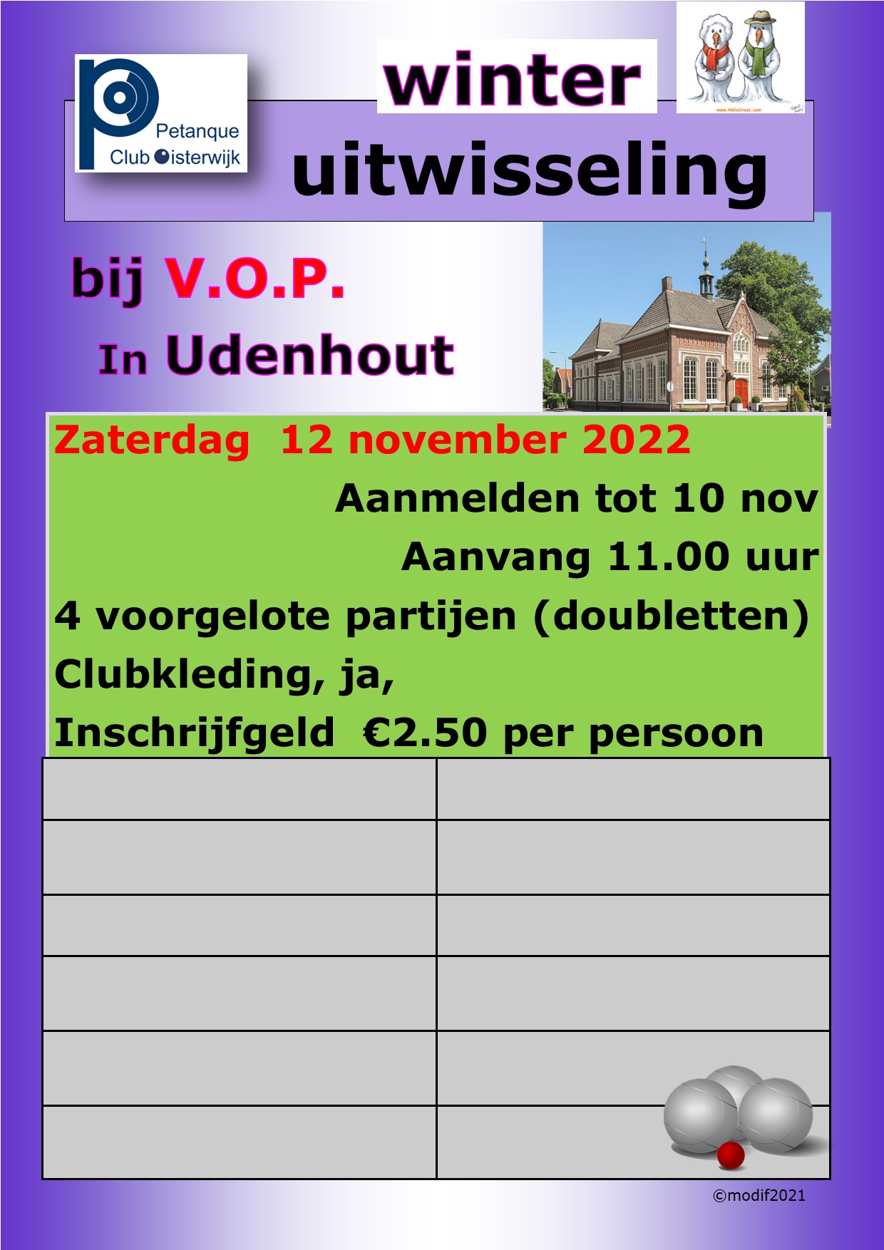 AA22 winter uitwisseling vop